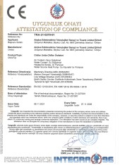 Certificate of Conformity for Chiller Units